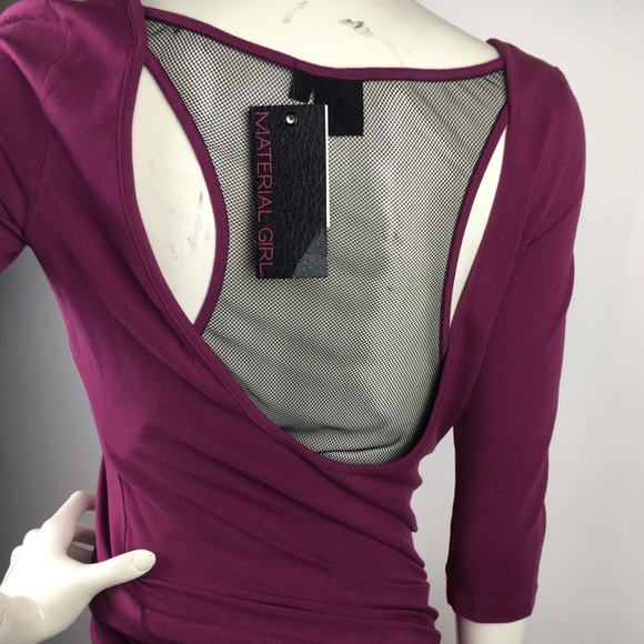 Material Girl Cutout Mesh Back Mini Dress - Picture 5 of 7